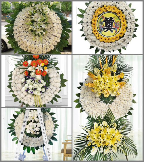 四川成都崇州市白头镇甘泉村花圈速递